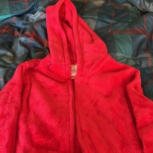 No Boundaries, Soft, Red Zip-up, Fluffy, 11-13, Christmas
